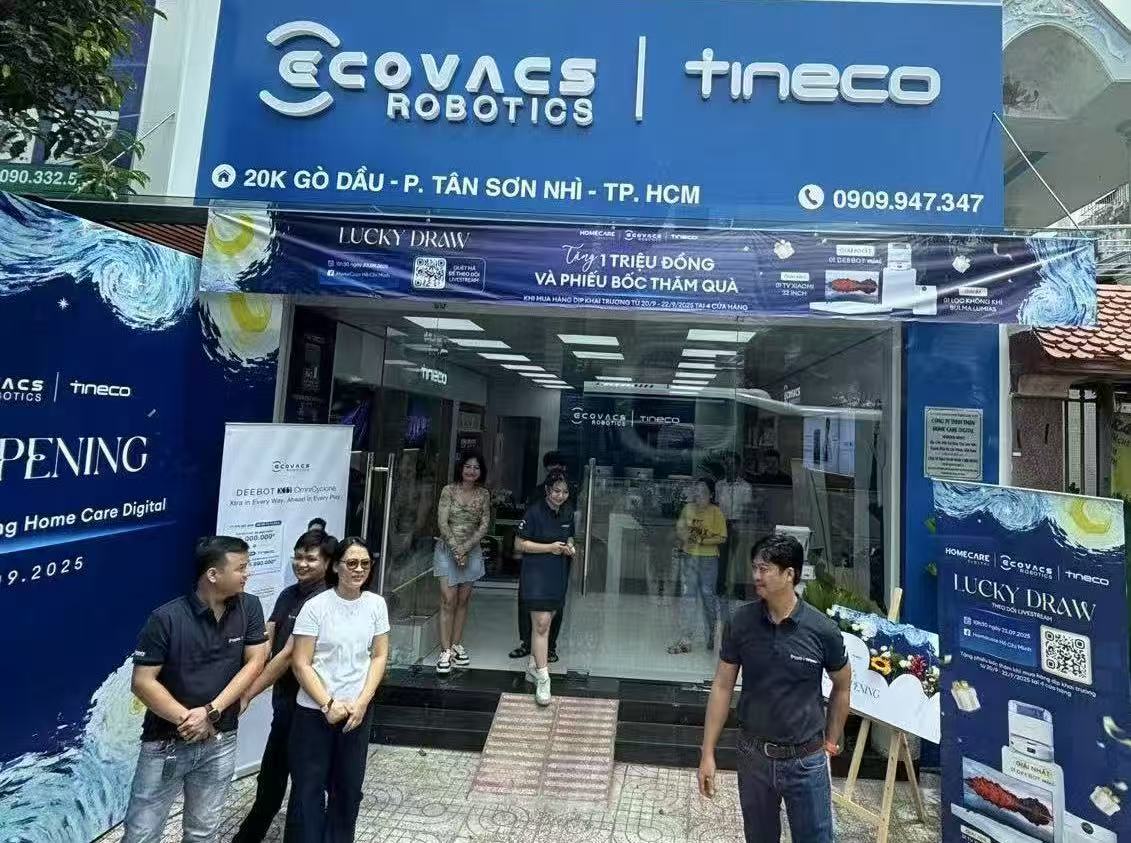 科沃斯在越南一家新开的专卖店。拍摄/第一财经记者王珍